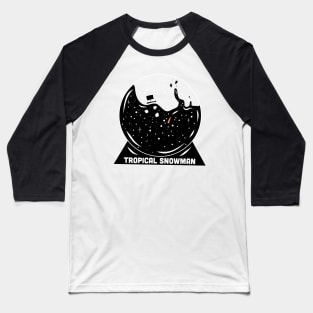 Tropical Snowman Baseball T-Shirt